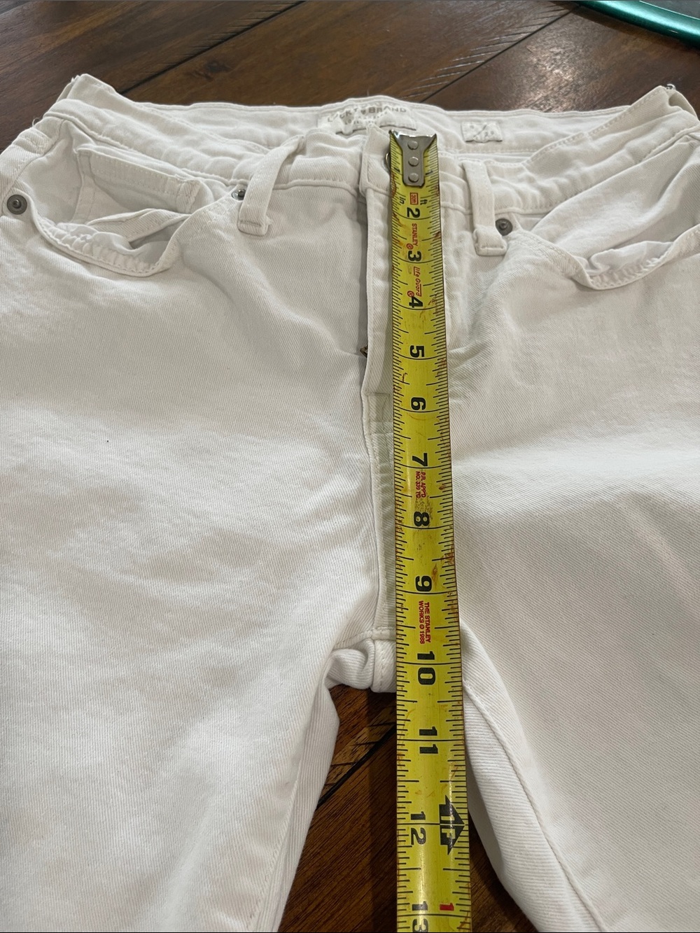 Lucky Brand White Ava Mid Rise Crop Skinny Jeans size 8/29 cropped - Picture 5 of 14